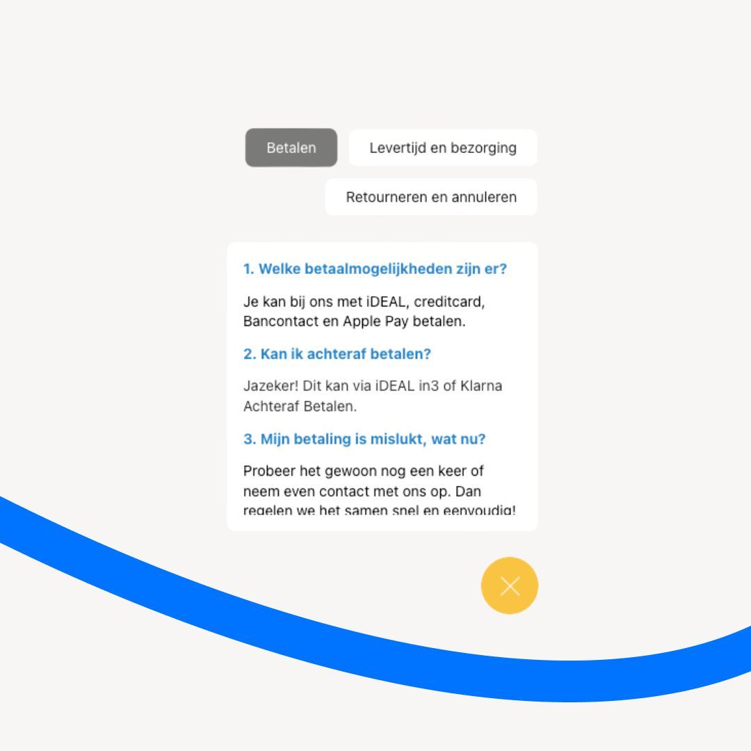 Professional webshop with LeadBot