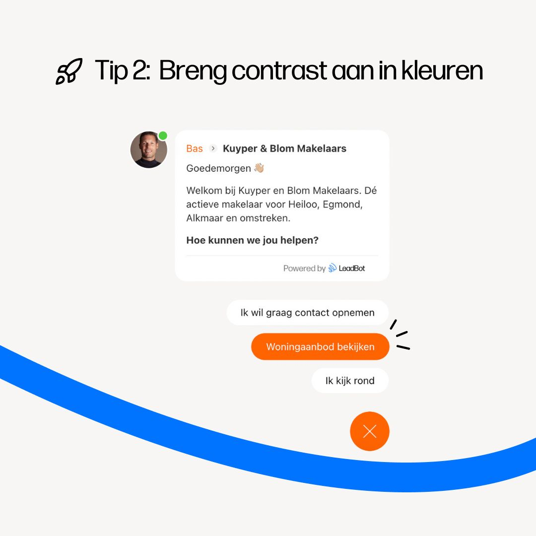 Neuromarketing and LeadBot โ contrast in colours